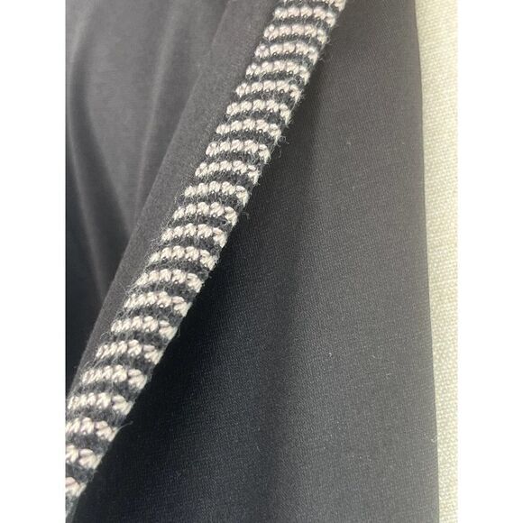 Anthropologie Luii Black Blazer Jacket Size Large 3/4 Ruched Sleeve - Picture 8 of 10